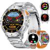 LIGE Smartwatch Uomo con 3 Cinturini/Torcia LED,530 mAh,1.43" AMOLED Always-On Display Orologio Smart Watch Militari con 120+ Modalità Sportive 5ATM Impermeabile,Sonno/Cardiofrequenzimetro per Android iOS