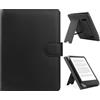 HoYiXi Custodia Universale per 6.8",7" eReader Compatibile Kindle Paperwhite/Kobo/PocketBook/Tolino/Sony E-Book Reader Cover Case for 6"-7'' E-Book Reader con Stand, Nero