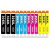 Hookink 364XL Cartucce Compatibili per HP 364XL 364 XL Multipack per Photosmart 5520 5510 6510 6520 7510 7520 per Deskjet 3070A 3520 per Officejet 4610 4620 (Confezione da 12)