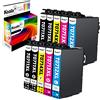 Koala T0715 Cartuccia d'inchiostro Compatibili per T0711 T0712 T0713 T0714 pour Stylus SX100 SX110 SX210 SX215 SX410 SX415 SX510W SX515W SX610FW DX4400 DX7450 DX8400 DX9400F, Pacco din 10