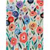 Kuatéh Quadro Astratto 90 x 120 cm Fiori Multicolore Olio su Tela