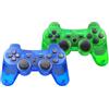 ＲＵＥＩＵＲＩ PS-3 Controller 2 Pack, Dual Shock 3 Wireless Gamepad Joystick for PlayStation 3, Compatible with PS-3 Console, Ergonomic Design, Rechargeable Battery, Vibration Feedback - 2 Controllers in Set