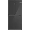 Bosch Hausgeräte Bosch KMC85LEEA, Serie 4, Frigorifero French Door, 189,5 x 85,5 cm, raffreddamento 324 L + congelatore da 223 l, NoFrost, Vita Fresh XXL, cassetto per una freschezza più lunga, ripiani in vetro di