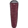 Trespass Doze, Sacco a Pelo 3 Stagioni con Cerniera bidirezionale, 230 x 85 x 55 cm Unisex, Ribes Nero, Taglia Unica