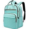 Cafele Zaino del computer portatile, borsa del computer portatile di lavoro di viaggio, 17,3 pollici anti furto borsa dello zaino del computer, grande zaino casual unisex, verde