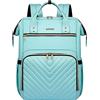 Cafele Zaino del computer portatile, zaino di viaggio impermeabile insegnante infermiera di lavoro College Bookbag, 17.3 pollici borsa del computer portatile Wide Open Design, verde