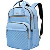 Cafele Zaino del computer portatile per gli uomini delle donne, resistente all'acqua Zaini di lavoro di viaggio Borsa elegante College Business Teacher Nurse Computer Bag, si adatta 17.3 "laptop, blu chiaro