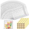 KGGZKG 200 Pezzi Bustine Sacchetti Trasparenti per Confetti 7 x 7cm Bustine Alimentari Porta Plastica Confetti Trasparenti per Biscotti Portaconfetti Caramelle Bustine Trasparenti Regalini Fine Festa Bambini