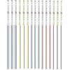 HUAZIZ 15 Pezzi 100mm Pre Cablato Striscia 2835 LED SMD, Modellismo LED, Luce Autoadesiva 12-18V, Bianco/Rosso/Giallo/Blu/Verde