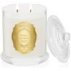 M&SENSE 360g Candele Profumate Gardenia Bianca, 60 Ore di Lunga Durata, Vasetto in Vetro Non Tossico con Coperchio, Aromaterapia per il Relax, Regalo di Lusso per Festa della Mamma per Donne