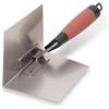 Marshalltown Frattazzo ad angolo interno Marshalltown sottile con manico DuraSoft, in acciaio inox, per muratori a secco e stuccatori, dimensioni: 127x95 mm