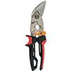 Fiskars Cesoie per lamiere, Taglio offset a sinistra, Fino al 40% di potenza in più, Lunghezza 25,2 cm, Acciaio trattato termicamente/Plastica, Nero/Rosso/Arancione, PowerGear, 1027211