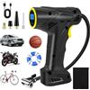 HUIYOPU Compressore Aria Portatile, Compressore Gomme Auto 12V-6000 mAh, Gonfiatore Elettrico per Auto, Moto, Biciclette, Pompa per Bicicletta con Arresto Automatico, con Luci LED, Display Digitale LCD