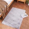 Ghouse Faux Tappetto di Pelle di Pecora Tappeto a Pelo Corto Lavabile Fluffy Uni Effetto Pelliccia Antiscivolo Facile da Pulire, Dimensione:60 x 90 cm, Colore: Grigio