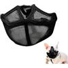 Onperpoe Museruola corta per cani, bulldog francese, traspirante, regolabile, in rete, per cani dalla faccia piatta, museruola per cani shih tzu, carlino, bulldog inglese, maschera per cani anti mordere e