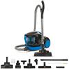 Polti Forzaspira Lecologico Aqua Allergy Turbo Care, Aspirapolvere con Filtro ad Acqua, Senza Sacco, Potenza max 750 W, Funzione Turbo, Filtro Hepa H13, 10 Accessori Inclusi, Nero e Blu