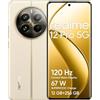 realme 12 Pro 5G Smartphone, 12+256GB, ritratto con teleobiettivo Sony Zoom ottico 2X, Fotocamera IMX882 OIS, Display curvo da 120Hz, Ricarica SUPERVOOC da 67W, Batteria massiva da 5.000mAh, beige
