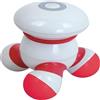 DUOBAGMA Mini massaggiatore manuale con vibrazione per corpo con luce a LED per testa, collo, schiena, braccia, spalle e dolore