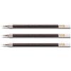 PILOT G-TEC-C4 - Set di 3 miniere di ricarica per penna gel con punta extra sottile, colore: nero