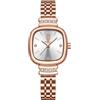 RORIOS Orologi Minimalista da Donna Orologi da Polso Quadrato Piccolo Orologi Signora Elegante Orologio Analogico Quarzo con Cinturino in Pelle Bianco