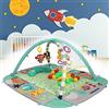 XUANYU Tappetino da Gioco per Bambini, Palestrina Neonato Multifunzione, Palestrina Evolutiva Multiattivita, Palestra da Attività Evolutiva con Arco Gioco, Vasca Palline (Verde A)