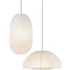 METHEDEECO paralume carta di riso 50 cm bianco 2 pezzi, semisferico ed ellittico, stile lanterna cinese, decorazione per interni