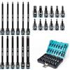 LIBRATON Chiavi a Bussola Torx da Attacco da 3/8, Bussola Torx Lunghe, Bussola a Pressione in Acciaio S2, 24 Punte per Chiavi a Bussola, Bussole Per Inserti a Impatto, T10-T60, Lunghezza 48mm e 150mm