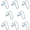 QUARKZMAN Incrociato - Connettore Verticale Tubo Molla, 8pz Fit 1 (25mm) a 2 (50mm) Crossover Fibbia Acciaio Croce Tubo Morsetto per Serra Tendone Cornice