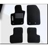 PRIMUS - Set Tappetini in Moquette su misura | Compatibile con Jeep Renegade 2014 18cm interasse | Logo Ricamato, Nero
