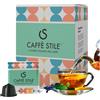 Caffè Stile Capsule Bevande Vari Gusti Compatibili con macchine Dolce Gusto, Gusto Italiano (16, Tè al limone)