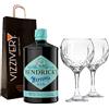 Generico Hendrick's Gin Neptunia Edizione Limitata 43,4% Vol. 700 ml - Set da Gin con Due Bicchieri In Vetro Borgonovo 620 ml in Omaggio