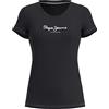 Pepe Jeans New Virginia Maglietta da Donna Slim Fit a Maniche Corte, Bianca, L