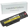 MALEDETTA BATTERIA Batteria MaledettaBatteria per IBM Lenovo ThinkPad X220 X220i X220s X230 SOSTITUISCE 0A36281 0A36282 0A36283 0A36307 (6 Celle 5200mAh 10,8-11,1 V Nera)