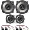 IPNOSIS Kit 4 Casse AXTON AE130 + AE100 per Toyota Yaris dal 1999 al 2002 con 4 Connettori