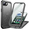 Cozycase Cover TOP Antiurto IP68 Impermeabile Per iPhone 16e 17e Militare Resistente 360 Integrale Subacquea Antipolvere Rugged Custodia Mare Anti Urto Doppia Waterproof Case Per iPhone 16e 17e, Nero
