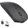 RaceGT Mouse Wireless USB C+USB A, Ricaricabile Mouse senza fili Silenzioso 2.4G ultra sottile con 2 ricevitori per PC, Laptop,IPAD, MacBook Air/Pro