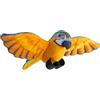 Wild Republic Rainforest Ara blu e gialla, Peluche, 11 cm, Riempito con bottiglie d'acqua riciclate