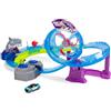 Dickie Toys - pista da corsa per auto White Shark, con auto giocattolo in metallo, luci e suoni, +3 anni, (50 x 55 x 32 cm), 203338002