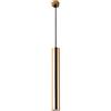 MQDLJSE Lampada a Sospensione cilindrica Moderna in Oro 5W COB LED a Tubo Lungo | Lampada a Sospensione lineare | Luci sospese per Isola Cucina Sala da Pranzo Negozio bancone Bar (4000K, a
