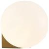 GASIASHOP SRL UNIVERSO AQ55 LAMPADA APPLIQUE MONTAGGIO A MURO MINIMLISTA SFERA IN ACRILICO CON ATTACCO G9 MAX 10W
