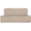Zucchi, Set due pezzi Spugna Bagno, Coppia Asciugamani, ospite 40x60 + Asciugamano 60x110, 100% Puro Cotone Biologico Pathway 41
