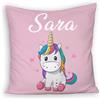 Generico Unicorno Cuscino Personalizzato 1 Idea Regalo Natale Compleanno Unicorni Bambini Bambina festa collezione Decorazioni casa Divano Letto Colorato Stampa Personalizzata con nome bimba