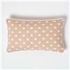 Homescapes Federa per cuscino con motivo a stelle, beige, decorativa, 30 x 50 cm, quadrata, 100% cotone, con chiusura lampo