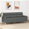 Gecheer Divano a 3 Posti Grigio Chiaro 180 cm,Divani Moderni,Divano 3 Posti Moderno,Divano Imbottito,Divano per Soggiorno/Ufficio Moderno Sofà Divanetto,Divano 3 Posti in Tessuto