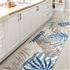 JONATHAN Y AMC100A - Tappeti per corridoi e cucine, all'aperto, Polipropilene, Grigio/blu., 2 X 8
