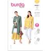 burdastyle Burda Style Sewing Pattern B6041 - Cartamodello per cappotto e giacca da donna