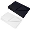 Carehabi Teletta Termoadesiva 100 * 200 cm Tessuto Termoadesiva Interfodera Colore Bianco & Nero Tessuto Interfodera per Rinforzare Le Pieghe degli Indumenti a Mano può Essere Tagliato(2PCS)
