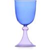 Ichendorf Milano Calice Azzurro e Lilla, Collezione Tamigi, 30 cl, Vetro Borosilicato, Fatto a Mano
