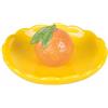Villa d'Este Home Tivoli 2018 Piattino decorativo tondo 11,2 cm in ceramica, design mandarino, Fruit Life