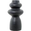 DRW Vaso da Tavolo Astratto in Ceramica in Nero, Medidas: 17x17x32cm